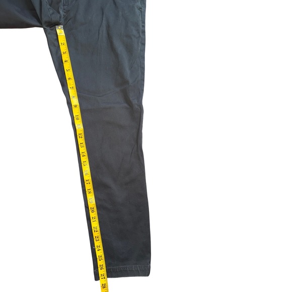 Banana Republic Skinny Chino Pants Mens 31x27 Dark Gray Charcoal Cotton Blend - Picture 6 of 8